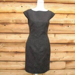 EUC Brooks Brothers Floral Jacquard Sheath Dress Size 0P ❤️